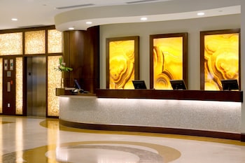 Check-in/check-out kiosk at Hilton Fort Lauderdale Beach Resort