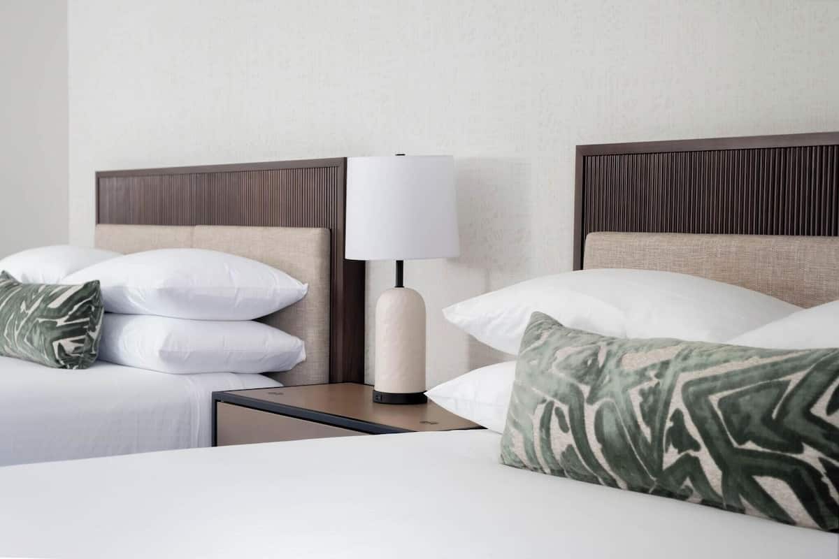Premium bedding, pillow-top beds, in-room safe, laptop workspace