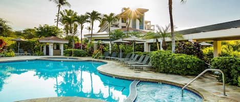 2 outdoor pools, open 7:00 AM to 10:00 PM, cabanas (surcharge)