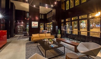 Hotel entrance and lobby at Hotel Max