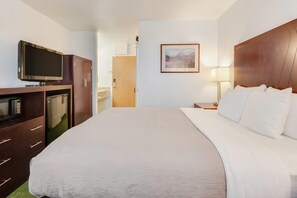 Standard Room, 1 Queen Bed, Non Smoking | Desk, blackout curtains, iron/ironing board, bed sheets