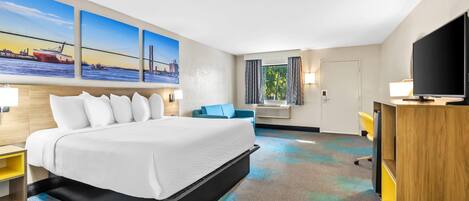 Bureau, lit de bĂ©bĂ© (gratuit), lit dâappoint (supplĂ©ment)