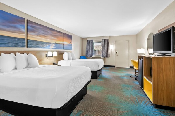 스탠다드룸, 퀸사이즈침대 2개, 장애인 지원, 금연 | 책상, 무료 유아용 침대, 간이 침대, 무료 WiFi