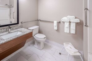 Room, 1 Queen Bed, Accessible, Non Smoking | Accessible bathroom