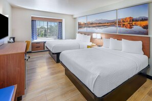 Standard Room, 2 Queen Beds | In-room safe, desk, laptop workspace, blackout drapes - Days Inn & Suites by Wyndham Greeley (Greeley)