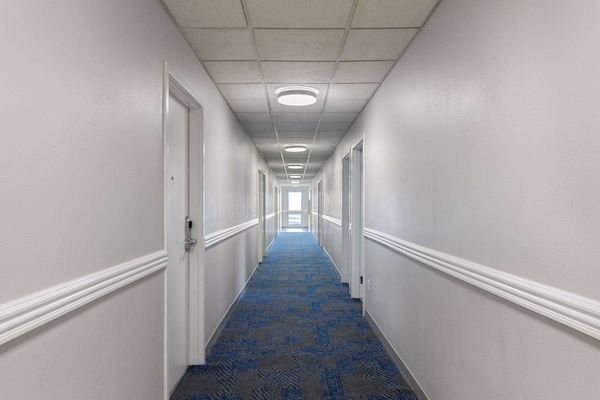 Pillowtop beds, desk, laptop workspace, iron/ironing board