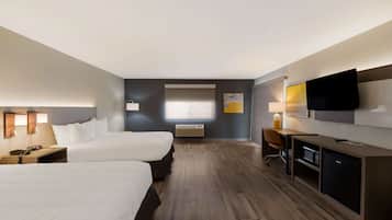 Suite, 2 Queen Beds, Non Smoking | Iron/ironing board, free cribs/infant beds, rollaway beds, free WiFi