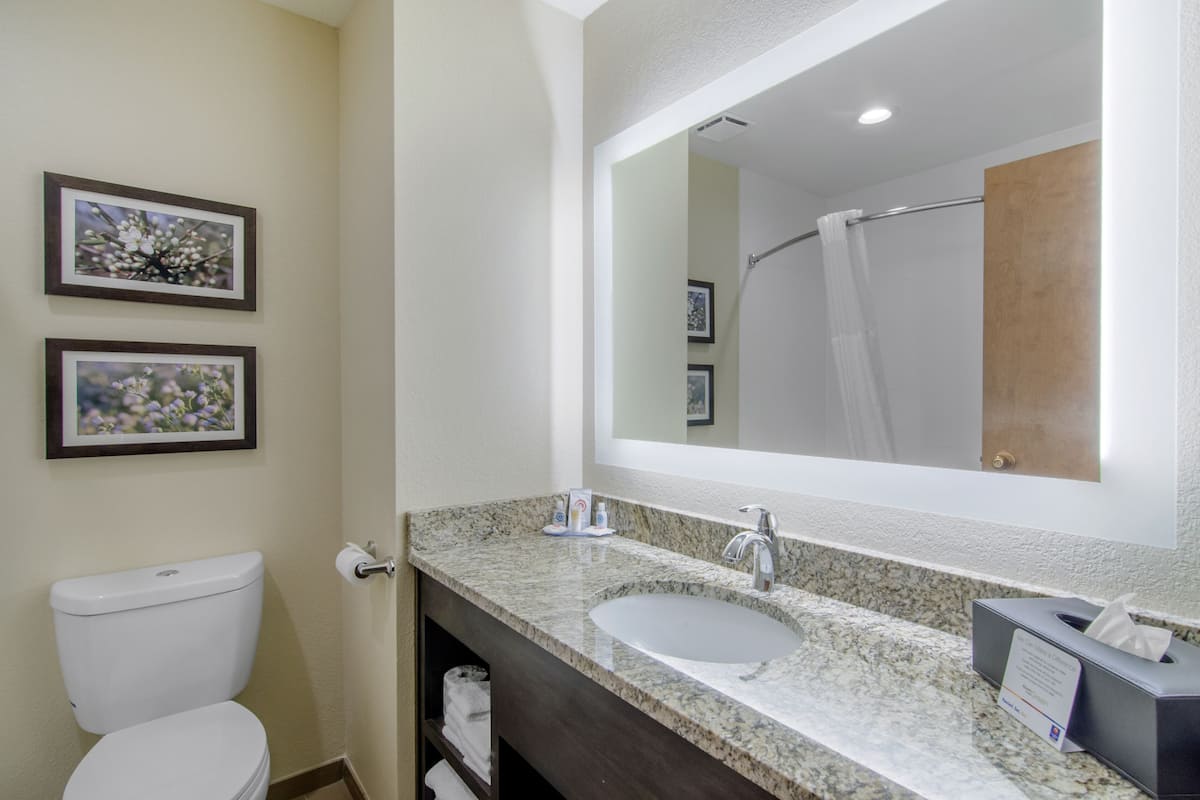 suite, multiple beds, non smoking | pillow-top beds, desk, laptop workspace, blackout curtains