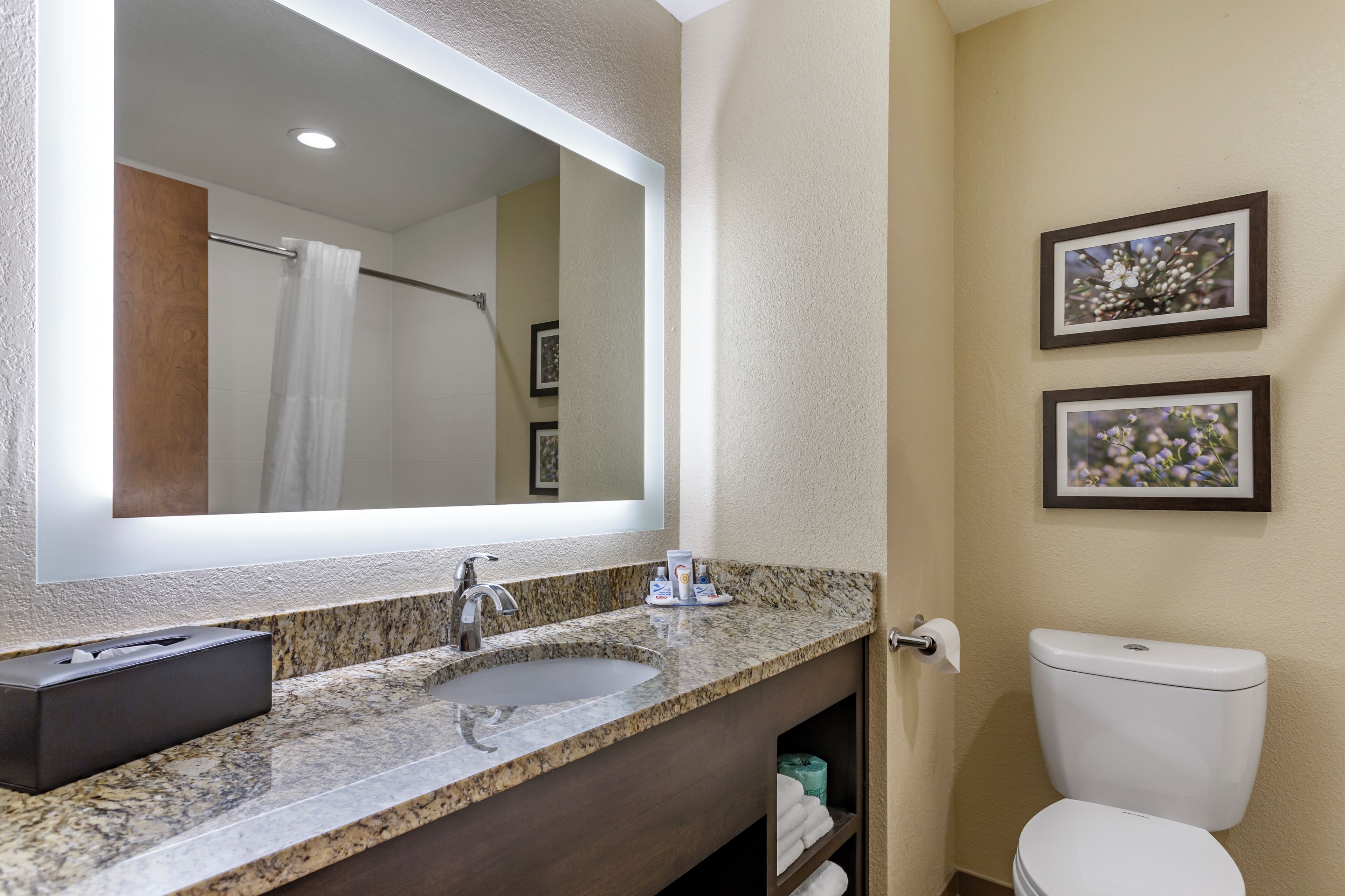 free toiletries, hair dryer, towels, soap