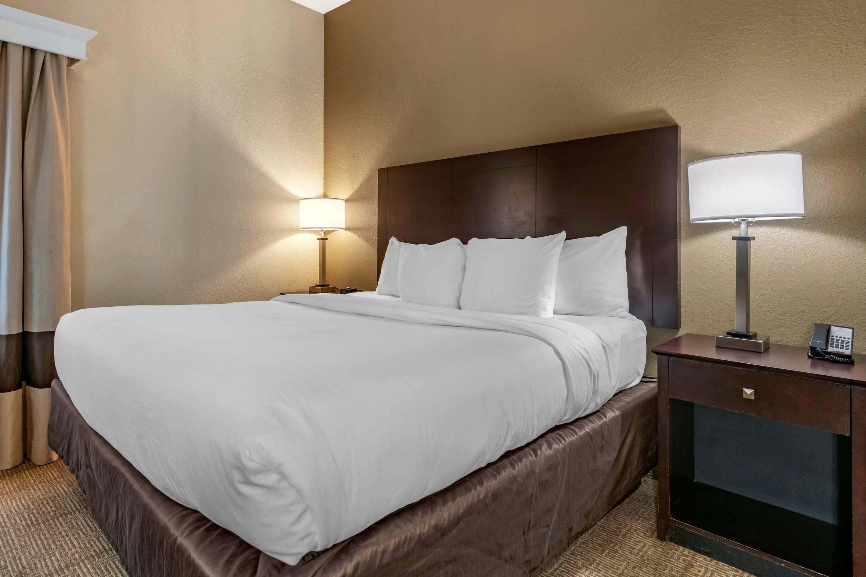 premium bedding, iron/ironing board, free cots/infant beds