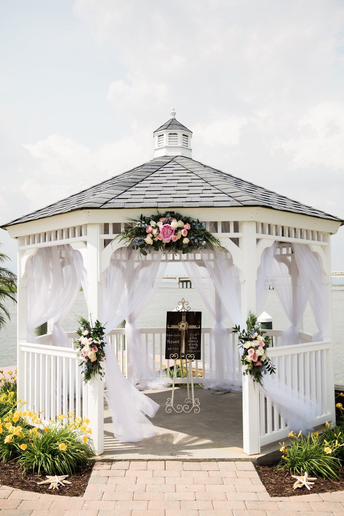 outdoor wedding area