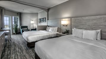 Premium bedding, pillowtop beds, in-room safe, individually decorated