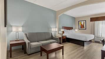 Svit - 1 kingsize-säng - icke-rökare - kylskåp och mikrovågsugn (with Sofabed) | Värdeförvaringsskåp på rummet, skrivbord och mörkläggningsgardiner