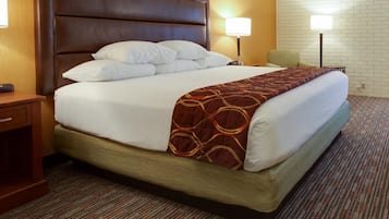 1 bedroom, desk, blackout drapes, iron/ironing board