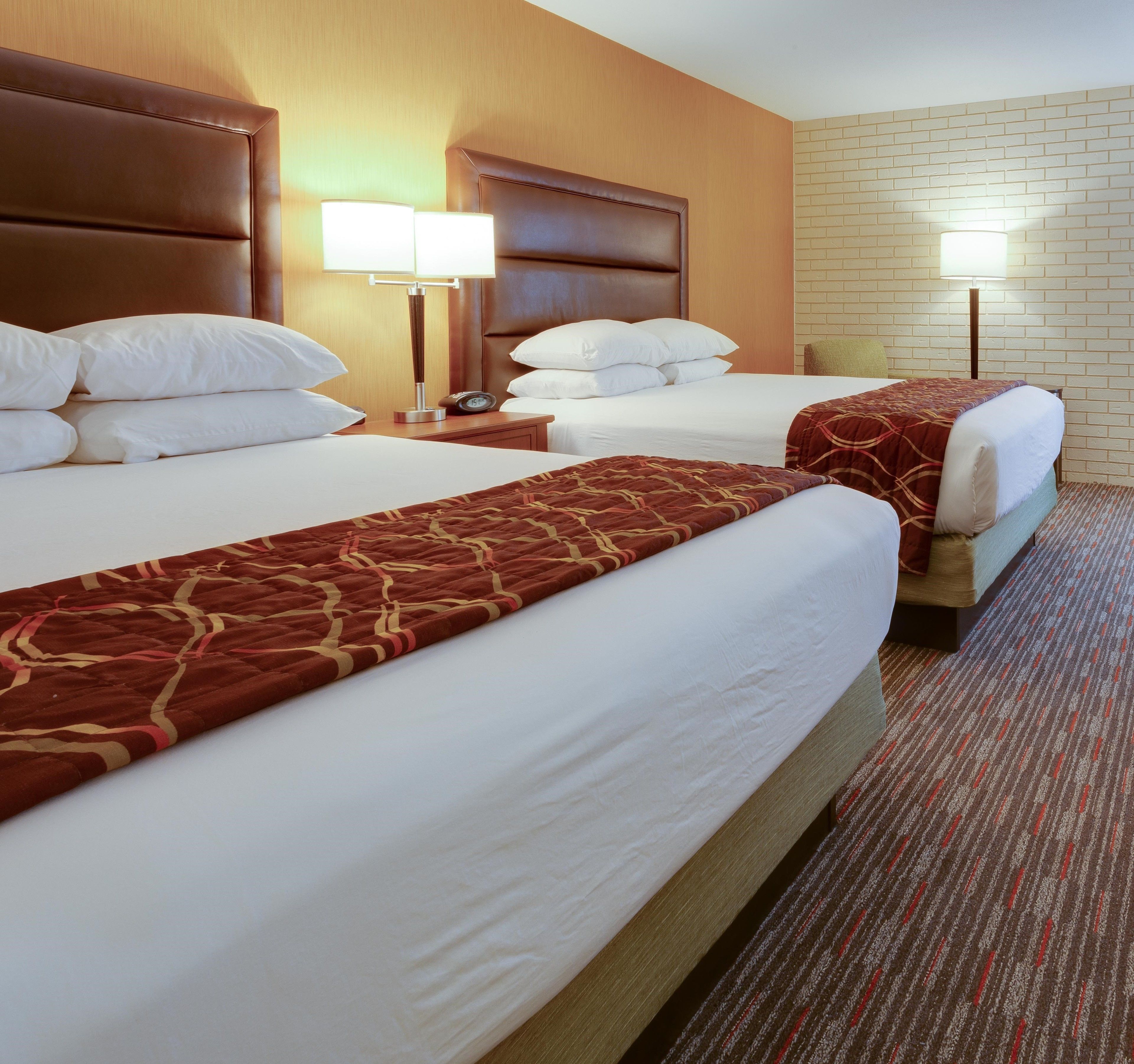 1 bedroom, desk, blackout curtains, iron/ironing board