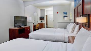 Skrivebord, arbejdsområde til bærbare computere, mørklægningsgardiner