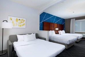 Studio Suite, Multiple Beds | Desk, laptop workspace, blackout drapes, iron/ironing board