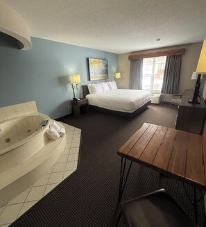 Egyptian cotton sheets, premium bedding, down comforters, in-room safe