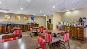 Free daily buffet breakfast