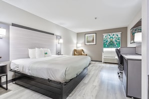Chambre, 1 très grand lit, accessible aux personnes à mobilité réduite, non-fumeur