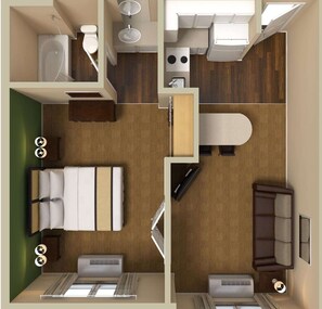 Desk, iron/ironing board, free WiFi, bed sheets