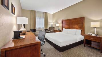 Room, 1 King Bed, Accessible, Non Smoking | Desk, laptop workspace, iron/ironing board, free WiFi