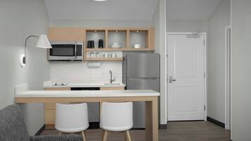 Bureau, espace de travail pour ordinateur portable, rideaux occultants