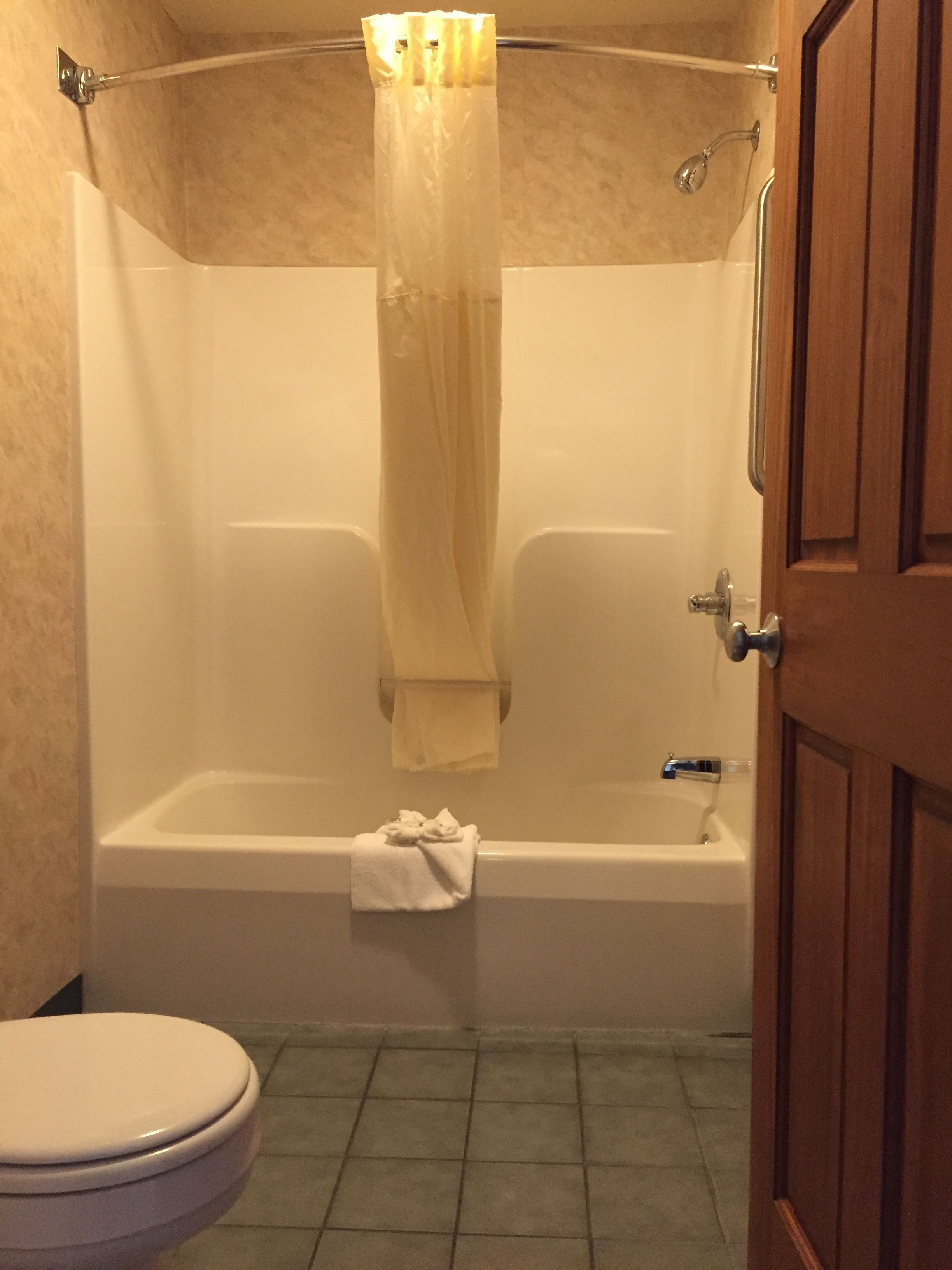 standard room, 2 queen beds, non smoking | bathroom shower