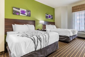 Room, 2 Double Beds, Non Smoking | Desk, laptop workspace, blackout drapes, iron/ironing board - Sleep Inn Orangeburg (Orangeburg)