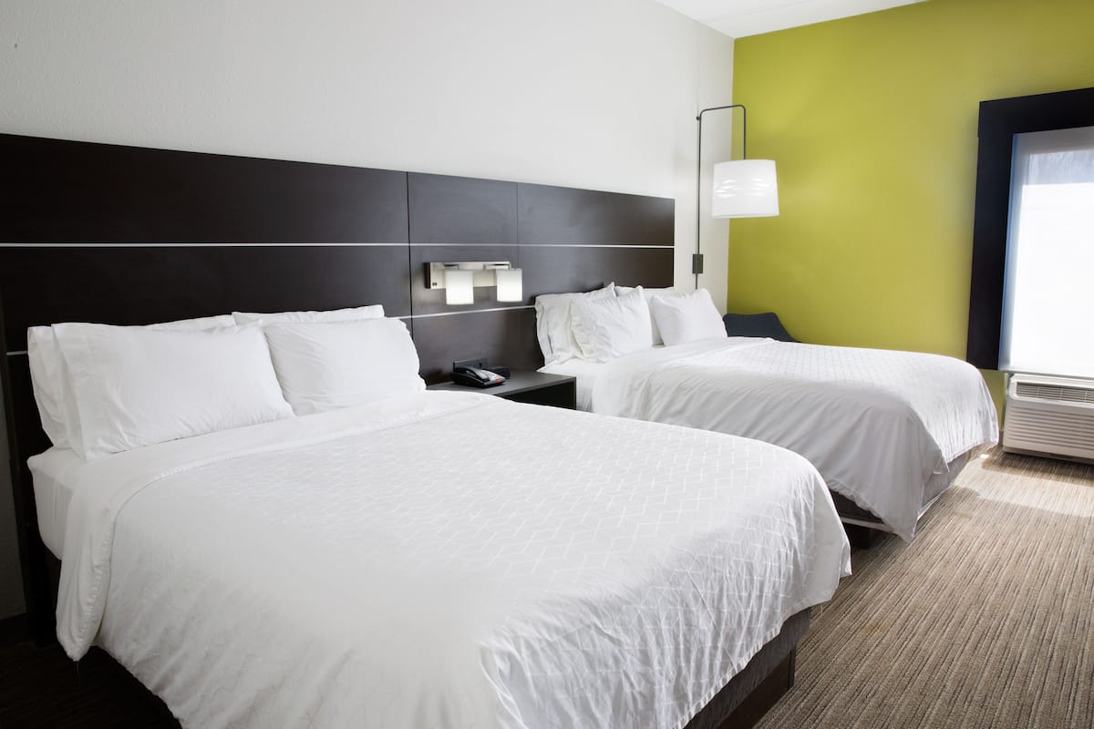 Standard Room, 2 Queen Beds | In-room safe, desk, laptop workspace, iron/ironing board