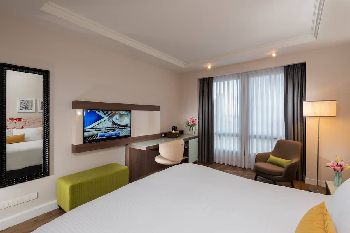 Minibar, in-room safe, desk, blackout drapes