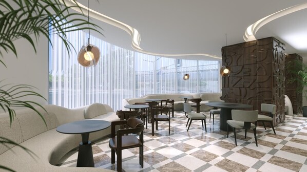 Sala de estar en el lobby