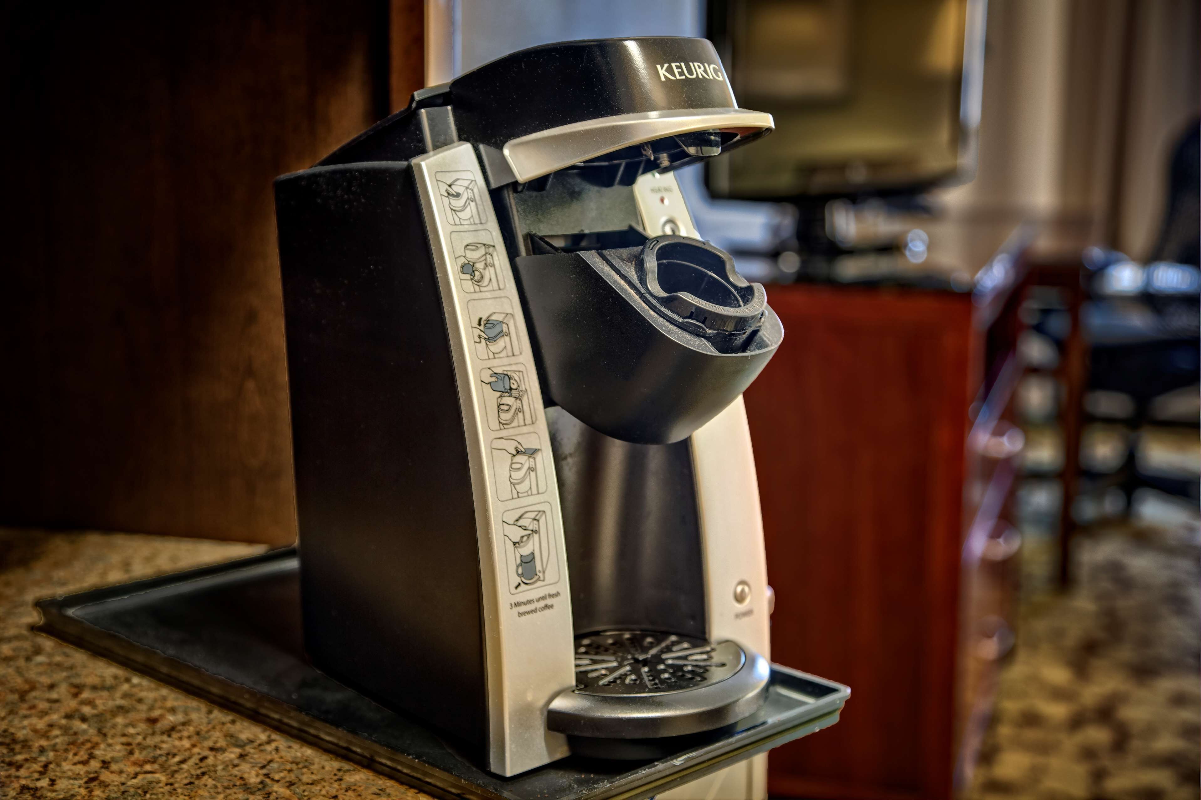 premium bedding, desk, blackout curtains, iron/ironing board