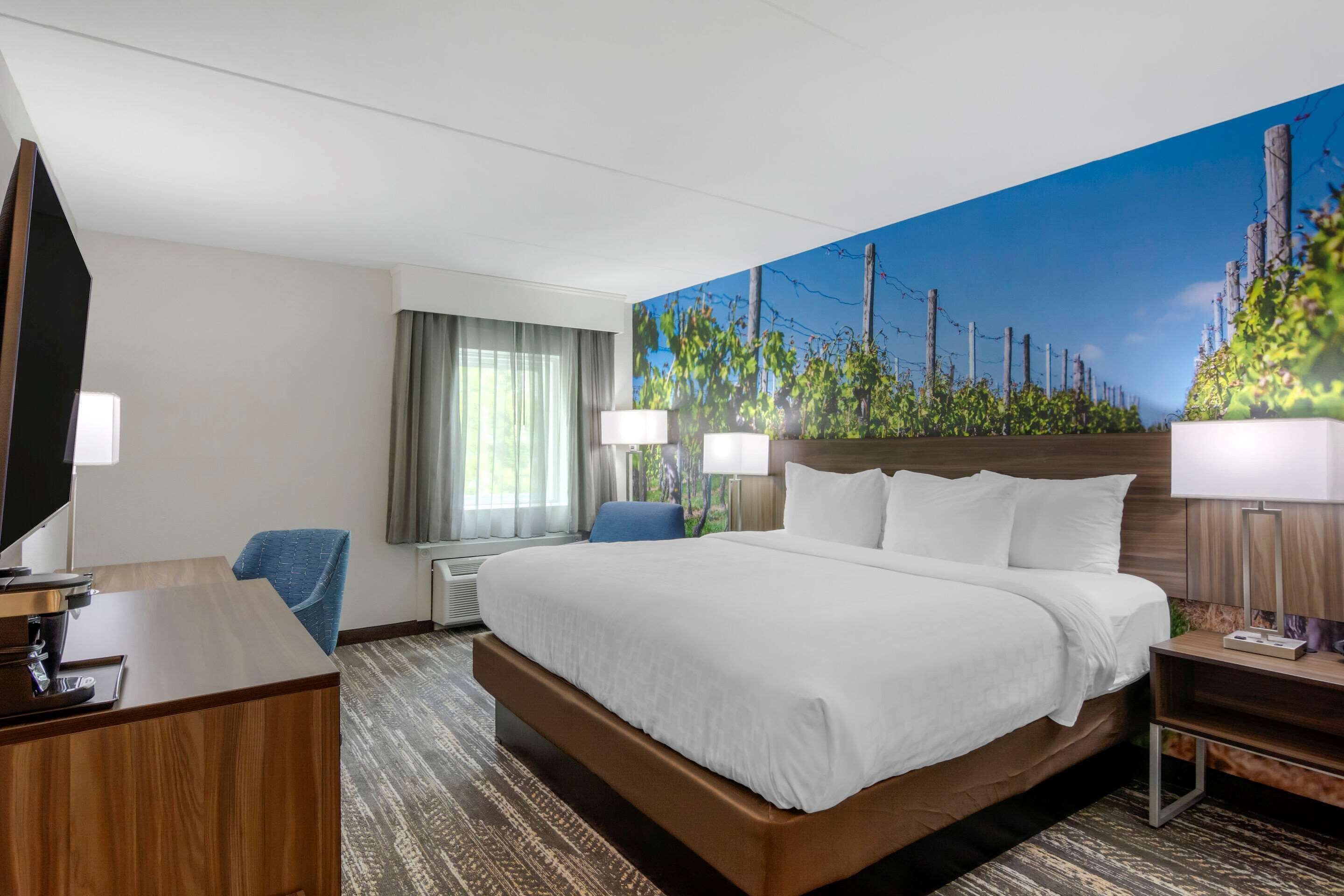 Quarto standard, 1 cama King, para não fumantes | Roupas de cama premium, escrivaninha, espaço de trabalho para notebook