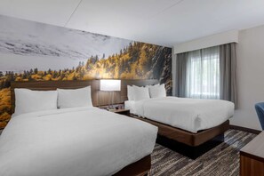 標準客房, 2 張標準雙人床, 非吸煙房 | 高級寢具、書桌、筆電工作空間、遮光布/窗簾