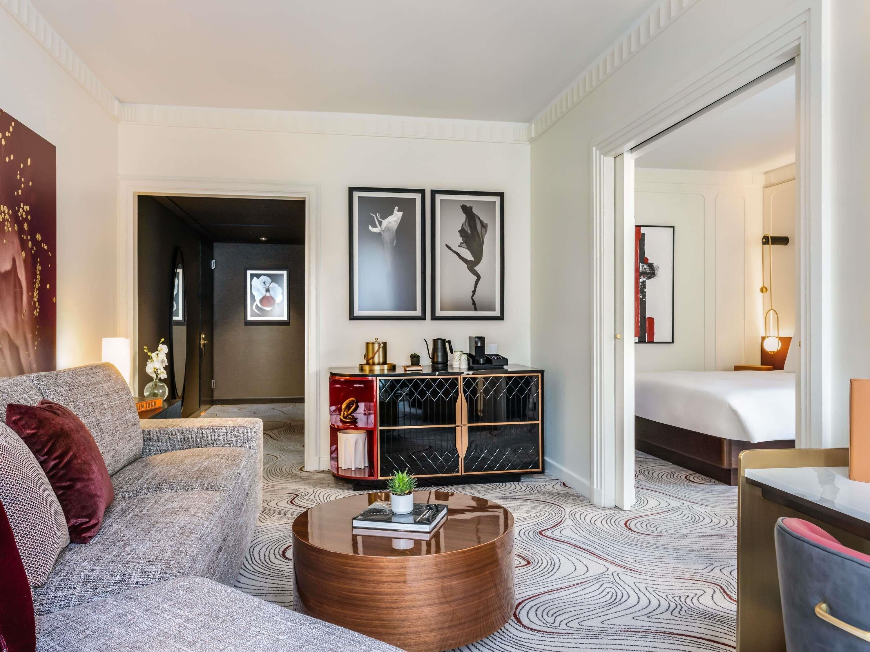 Premium bedding, down comforters, pillowtop beds, minibar