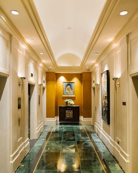Hotel entrance and lobby at Sofitel New York