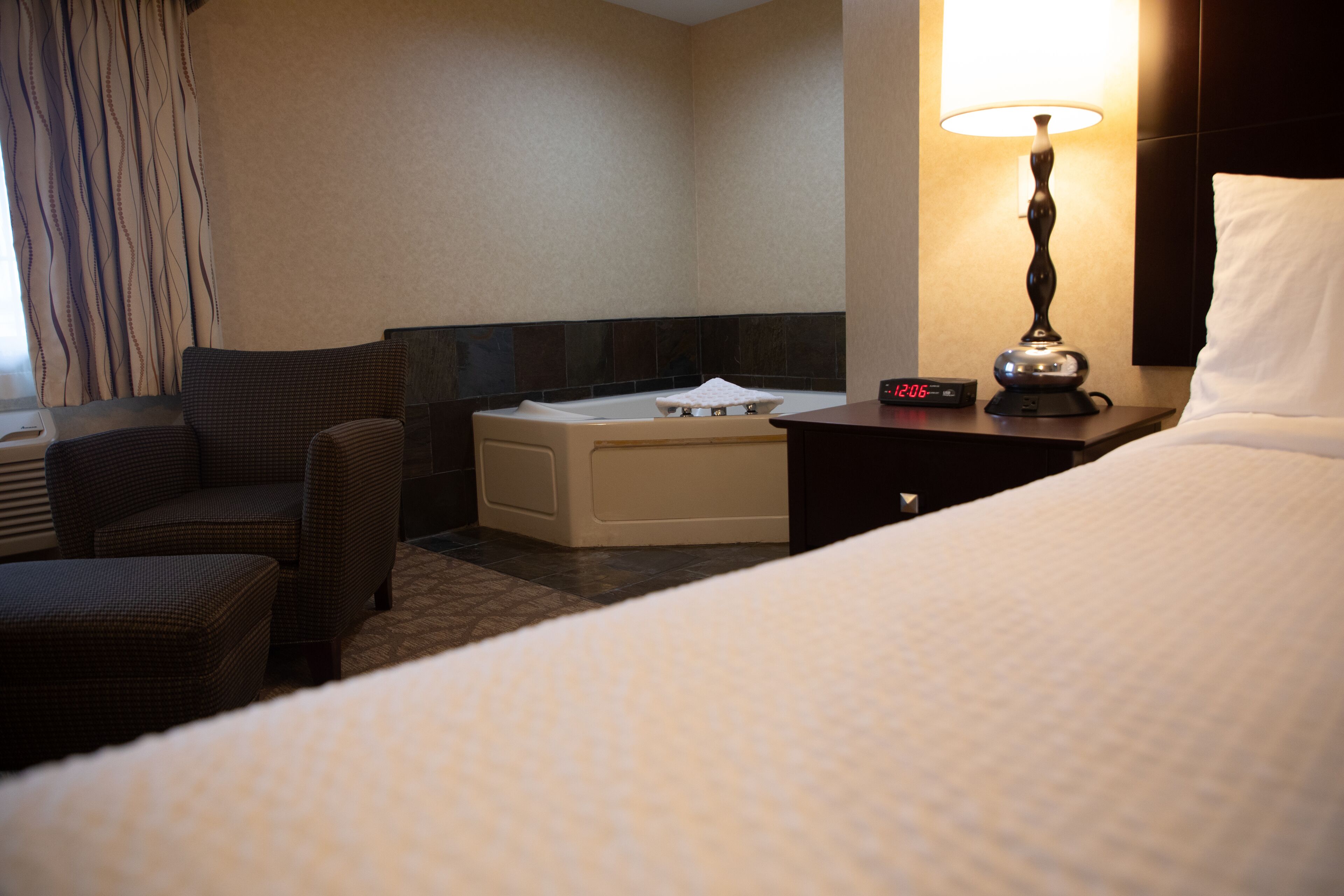 1 bedroom, desk, laptop workspace, iron/ironing board