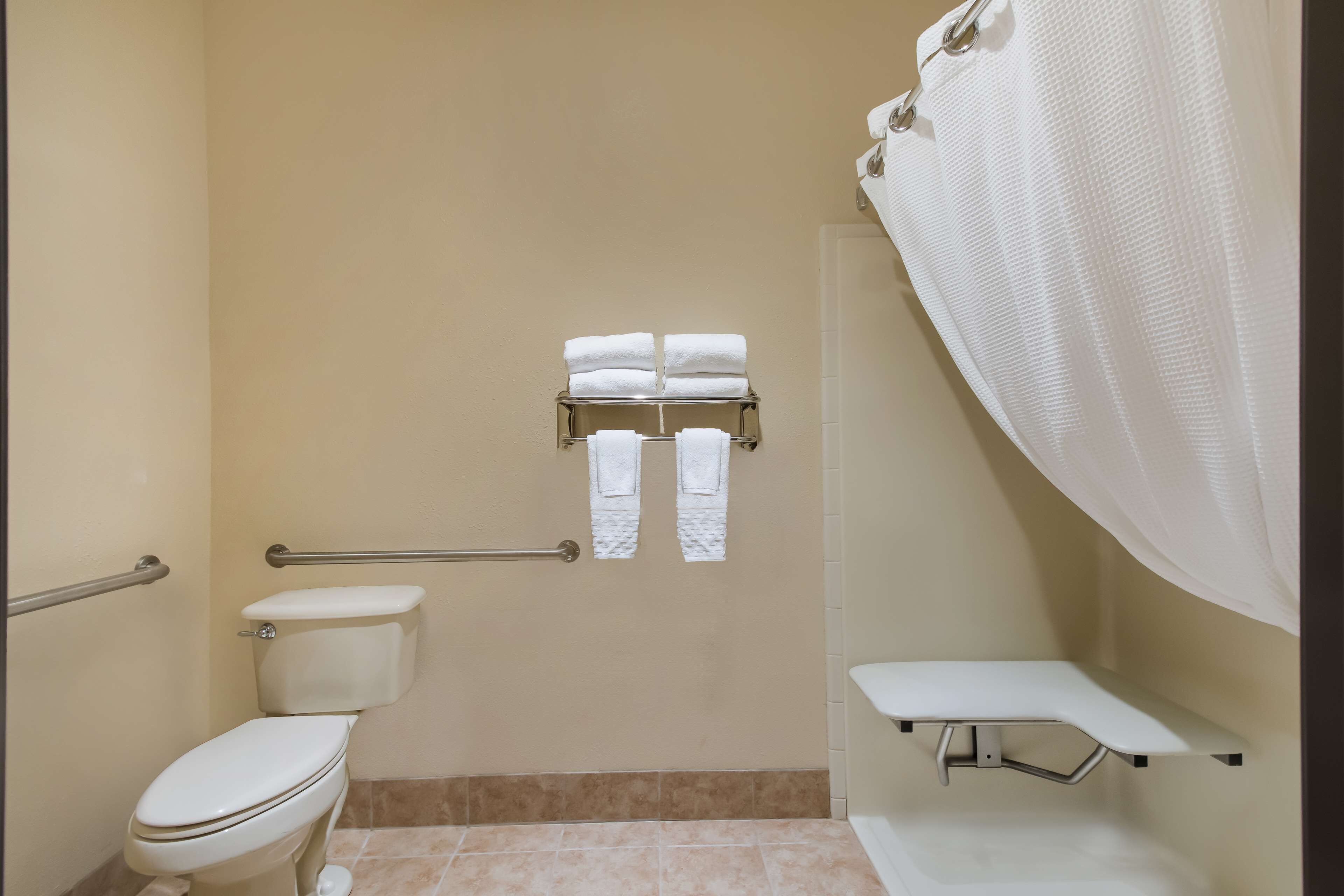 free toiletries, hair dryer, towels, soap