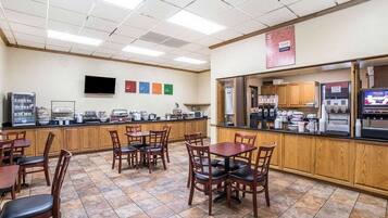 Free daily buffet breakfast