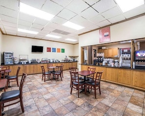 Free daily buffet breakfast