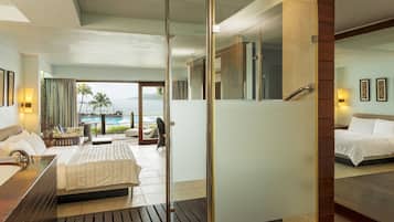 Ropa de cama de alta calidad y minibar