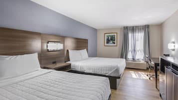 Standard Room, 2 Double Beds, Non Smoking, Refrigerator & Microwave