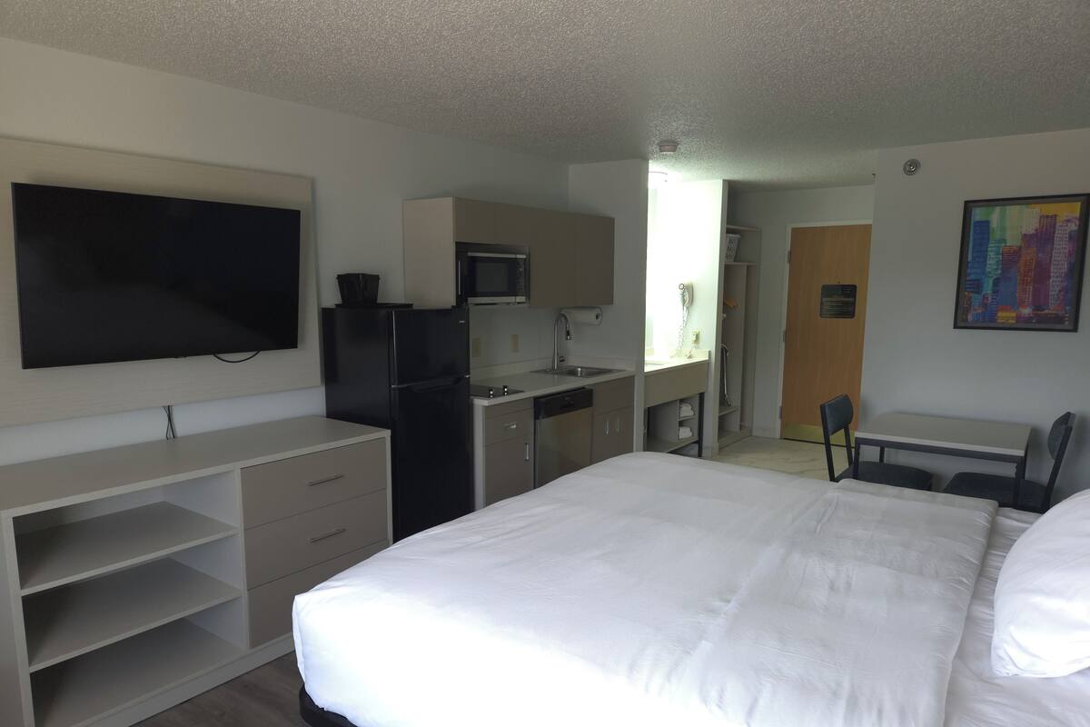 Room, 1 King Bed, Non Smoking | Individually furnished, blackout drapes, iron/ironing board