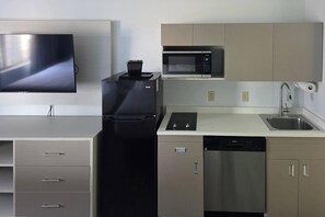 Standard Double Queen | Individually furnished, blackout drapes, iron/ironing board