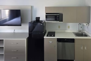 Standard Double Queen | Individually furnished, blackout drapes, iron/ironing board