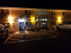 Front of property – evening/night