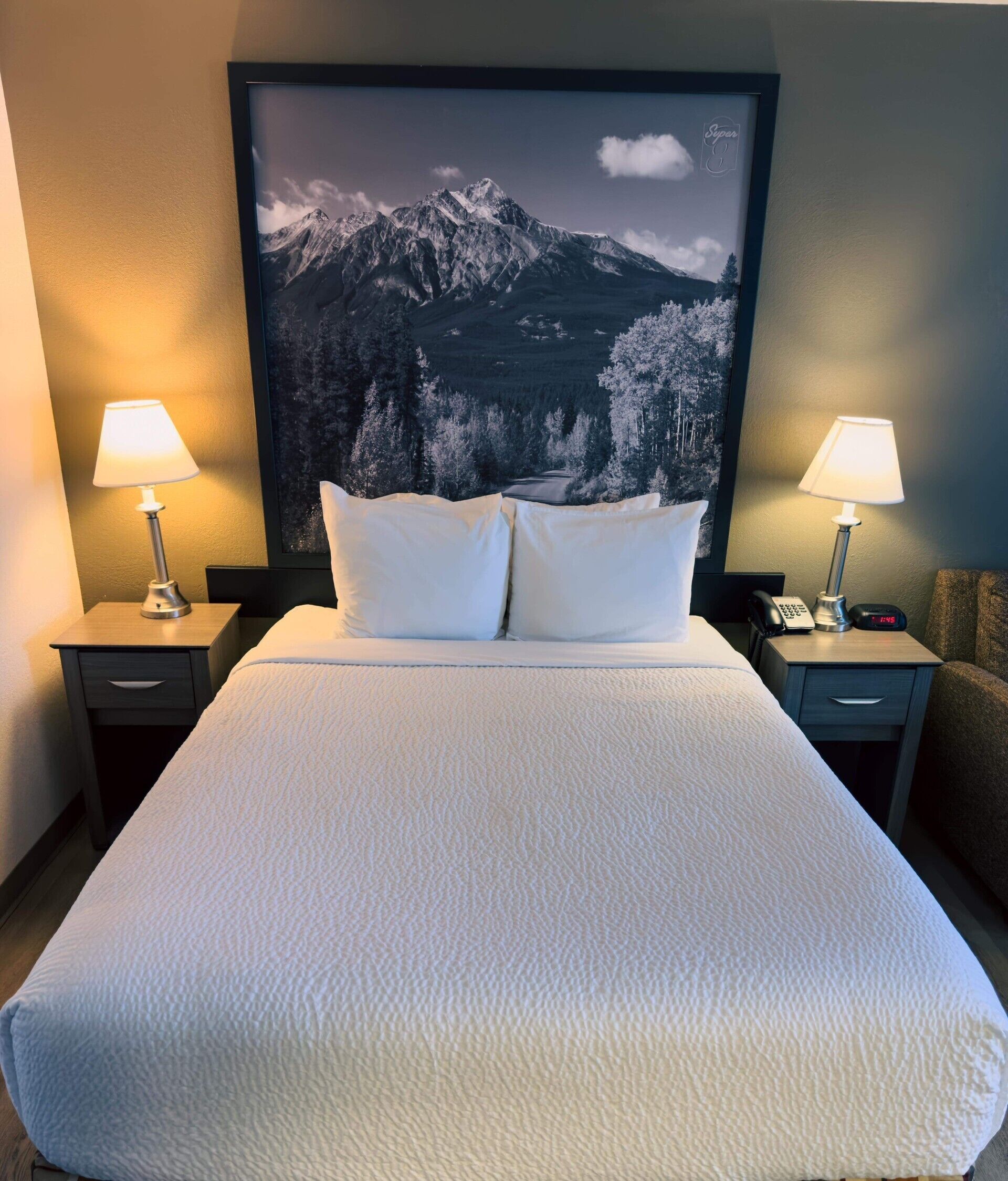 combined shower/bathtub, free toiletries, hair dryer, towels