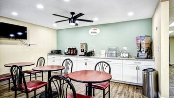 Free daily on-the-go breakfast