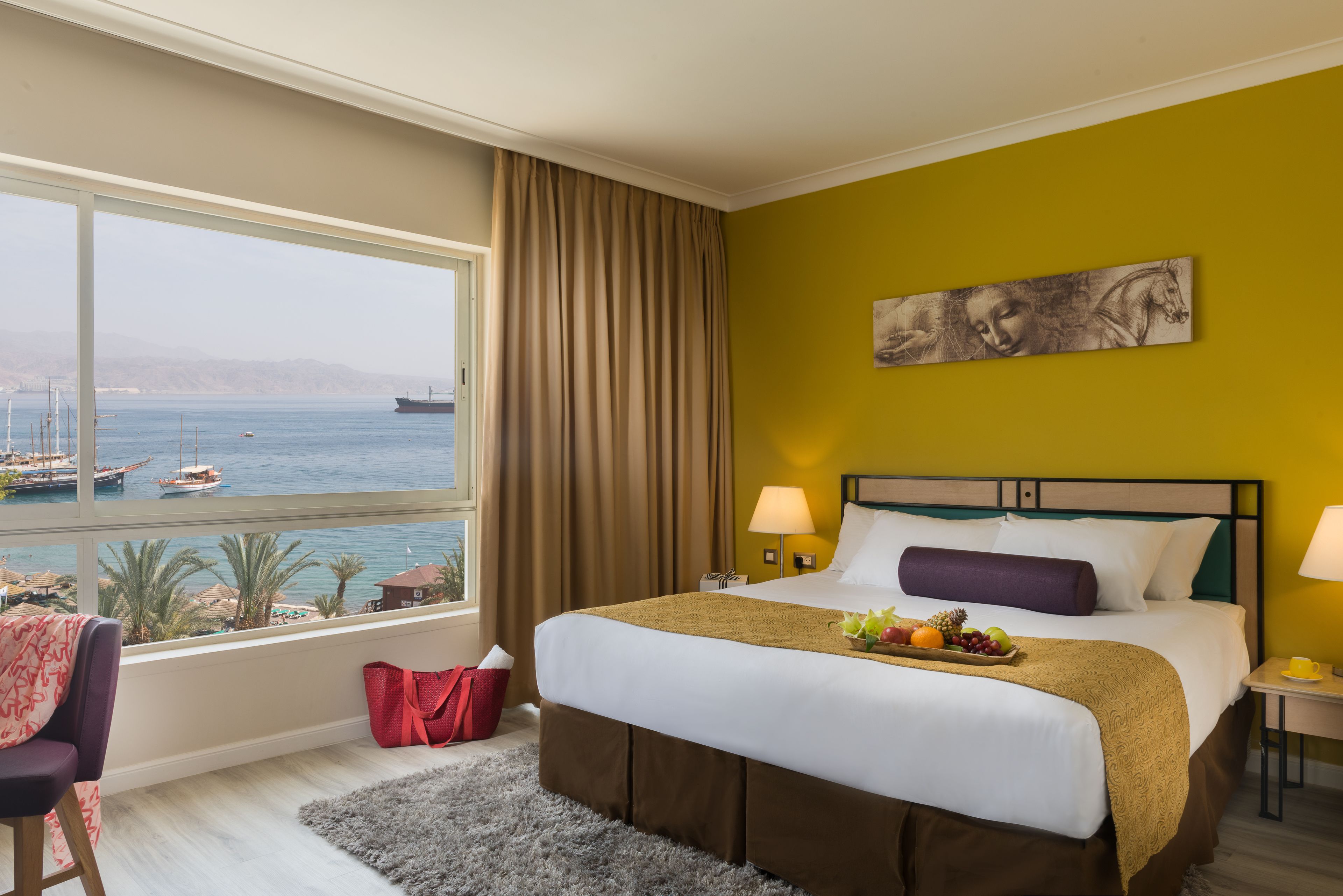 Premium Room, Sea View | Minibar, in-room safe, desk, iron/ironing board